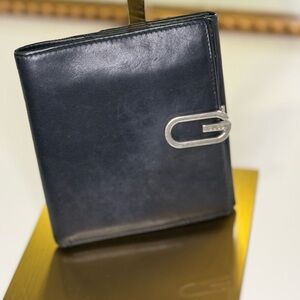 Vintage Gucci Black BiFold Leather Wallet